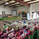 Arlington TX Community Birthday Party: Tables laden with colorful Easter baskets and prizes await attendees at the Seasons of Change Inc. event on April 17th.