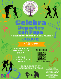 Celebración Día del Padre Arlington TX - ¡Deportes con Papá!